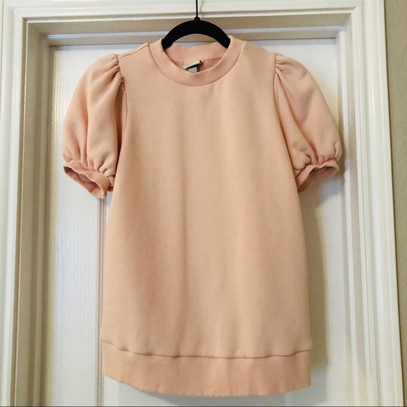 A new day puff sleeve sweatshirt Clearance
